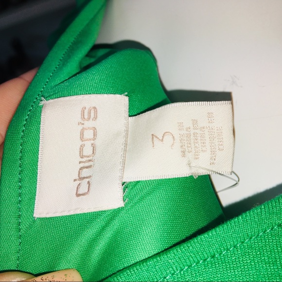 Chico’s Green Short sleeve Maxi Dress - Picture 6 of 8